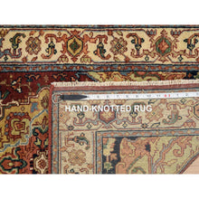 Load image into Gallery viewer, 2&#39;5&quot;x20&#39;1&quot; Terracotta Red, Antiqued Fine Heriz Re-Creation, Densely Woven Natural Dyes, Hand Spun Wool Hand Knotted, XL Runner Oriental Rug FWR389760