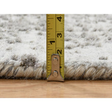 Load image into Gallery viewer, 2&#39;7&quot;x17&#39;7&quot; Gray, Hand Knotted Wool and Pure Silk, Broken Persian Design, XL Runner Oriental Rug FWR390132