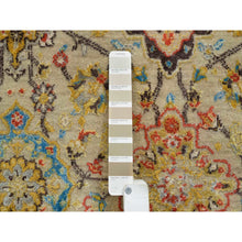 Load image into Gallery viewer, 8&#39;2&quot;x10&#39;2&quot; Beige, THE SUNSET ROSETTES, Hand Knotted Wool And Pure Silk, Oriental Rug FWR390174