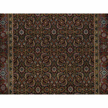 Load image into Gallery viewer, 4&#39;x6&#39;5&quot; Navy Blue, Herati with All Over Design, Wool Hand Knotted 250 KPSI Dense Weave, Oriental Rug FWR390720