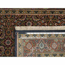 Load image into Gallery viewer, 4&#39;x6&#39;5&quot; Navy Blue, Herati with All Over Design, Wool Hand Knotted 250 KPSI Dense Weave, Oriental Rug FWR390720
