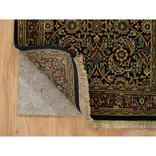 Load image into Gallery viewer, 2&#39;x4&#39;3&quot; Navy Blue, Herati with All Over Design, Wool Hand Knotted 250 KPSI Dense Weave, Mat Oriental Rug FWR390750