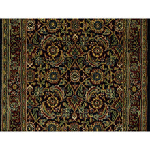 Load image into Gallery viewer, 2&#39;x4&#39;3&quot; Navy Blue, Herati with All Over Design, Wool Hand Knotted 250 KPSI Dense Weave, Mat Oriental Rug FWR390750