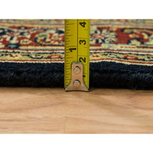 Load image into Gallery viewer, 2&#39;x4&#39;3&quot; Navy Blue, Herati with All Over Design, Wool Hand Knotted 250 KPSI Dense Weave, Mat Oriental Rug FWR390750