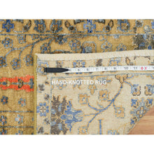 Load image into Gallery viewer, 2&#39;1&quot;x3&#39;1&quot; Almond Brown, Hand Knotted Cypress Tree Design, Silk With Textured Wool, Mat Oriental Rug FWR390798