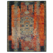 Load image into Gallery viewer, 12&#39;x15&#39;1&quot; Rust Red &amp; Black, Ghazni Wool Hand Knotted, Ancient Ottoman Erased Design, Oversized Oriental Rug FWR391056