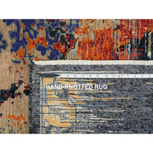 Load image into Gallery viewer, 12&#39;x15&#39;1&quot; Rust Red &amp; Black, Ghazni Wool Hand Knotted, Ancient Ottoman Erased Design, Oversized Oriental Rug FWR391056