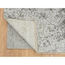 Load image into Gallery viewer, 5&#39;1&quot;x7&#39; Gray, Broken Persian Design, Wool And Pure Silk Hand Knotted, Oriental Rug FWR391254