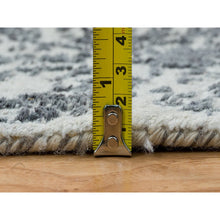 Load image into Gallery viewer, 2&#39;8&quot;x20&#39; Gray, Wool And Pure Silk Hand Knotted, Broken Persian Design, XL Runner Oriental Rug FWR391284
