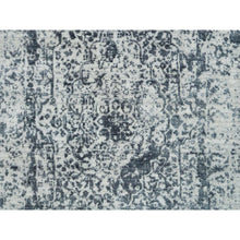 Load image into Gallery viewer, 2&#39;7&quot;x25&#39;8&quot; Gray, Wool And Pure Silk Hand Knotted, Broken Persian Design, XL Runner Oriental Rug FWR391290