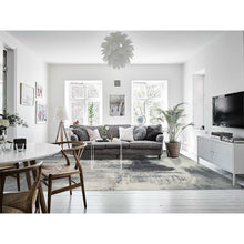 Load image into Gallery viewer, 10&#39;1&quot;x14&#39;1&quot; Black with Touches of Ivory, Hand Knotted Modern Abstract Design, Wool and Silk, Oriental Rug FWR391320