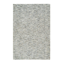 Load image into Gallery viewer, 6&#39;3&quot;x9&#39;1&quot; Earth Tone Colors, Pure Wool, Hand Loomed, Modern Striae Design, Soft to the Touch Oriental Rug FWR391362