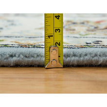 Load image into Gallery viewer, 5&#39;x8&#39;1&quot; Light Blue, Hand Knotted Nain with Center Medallion Flower Design, 250 KPSI Soft Wool, Oriental Rug FWR391698