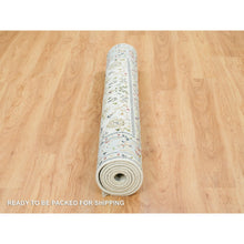 Load image into Gallery viewer, 5&#39;x8&#39; Ivory, Nain with All Over Flower Design 250 KPSI, Natural Wool Hand Knotted, Oriental Rug FWR391812