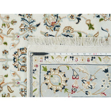 Load image into Gallery viewer, 5&#39;x8&#39; Ivory, Nain with All Over Flower Design 250 KPSI, Natural Wool Hand Knotted, Oriental Rug FWR391812