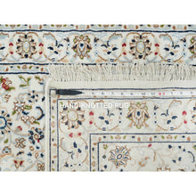 Load image into Gallery viewer, 2&#39;8&quot;x16&#39;4&quot; Ivory, Hand Knotted Nain with All Over Flower Design, 250 KPSI Pure Wool, XL Runner Oriental Rug FWR392034