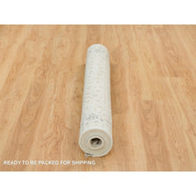 Load image into Gallery viewer, 4&#39;7&quot;x6&#39;8&quot; Ivory, Herati with All Over Fish Mahi Design, 250 KPSI Densely Woven, Natural Wool Hand Knotted, Runner Oriental Rug FWR392082