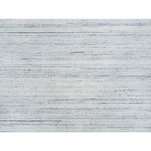Load image into Gallery viewer, 10&#39;2&quot;x10&#39;2&quot; Ivory, Plain Modern Striae Design Soft Pile, Soft Wool Hand Loomed, Square Oriental Rug FWR392610