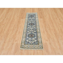 Load image into Gallery viewer, 2&#39;5&quot;x8&#39;1&quot; Ivory with Soft Tones, Reimagined Persian Viss Design, Plush and Lush Soft Pile, Natural Wool Hand Knotted, Runner Oriental Rug FWR392676