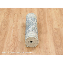 Load image into Gallery viewer, 2&#39;5&quot;x8&#39;1&quot; Ivory with Soft Tones, Reimagined Persian Viss Design, Plush and Lush Soft Pile, Natural Wool Hand Knotted, Runner Oriental Rug FWR392676