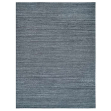 Load image into Gallery viewer, 12&#39;1&quot;x15&#39;1&quot; Arsenic Gray, Modern Striae Design Soft Pile, All Wool Hand Loomed, Oversized Oriental Rug FWR392724