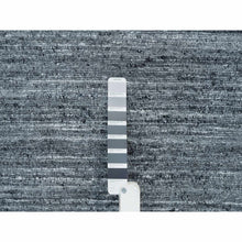 Load image into Gallery viewer, 12&#39;1&quot;x15&#39;1&quot; Arsenic Gray, Modern Striae Design Soft Pile, All Wool Hand Loomed, Oversized Oriental Rug FWR392724