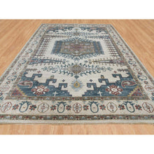 Load image into Gallery viewer, 14&#39;x18&#39;3&quot; Ivory with Soft Tones, Plush and Lush Soft Pile, Natural Wool Hand Knotted, Reimagined Persian Viss Design, Oversized Oriental Rug FWR392742