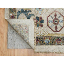 Load image into Gallery viewer, 14&#39;x18&#39;3&quot; Ivory with Soft Tones, Plush and Lush Soft Pile, Natural Wool Hand Knotted, Reimagined Persian Viss Design, Oversized Oriental Rug FWR392742