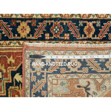 Load image into Gallery viewer, 2&#39;7&quot;x10&#39;3&quot; Terracotta Red, Antiqued Fine Heriz Re-Creation, Natural Dyes Densely Woven, Natural Wool Hand Knotted, Runner Oriental Rug FWR392790