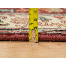 Load image into Gallery viewer, 2&#39;7&quot;x12&#39; Terracotta Red, Antiqued Fine Heriz Re-Creation, Natural Dyes Dense Weave, Organic Wool Hand Knotted, Runner Oriental Rug FWR392856