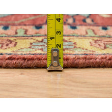 Load image into Gallery viewer, 12&#39;x15&#39;2&quot; Terracotta Red, Antiqued Fine Heriz Re-Creation, Densely Woven Natural Dyes, Hand Knotted Soft Wool, Oversized Oriental Rug FWR393054
