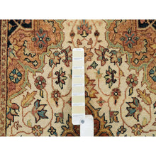 Load image into Gallery viewer, 3&#39;x5&#39;1&quot; Ivory, Natural Dyes Dense Weave, Organic Wool Hand Knotted, Antiqued Fine Heriz Re-Creation, Oriental Rug FWR393174