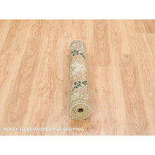 Load image into Gallery viewer, 3&#39;x5&#39;1&quot; Ivory, Natural Dyes Dense Weave, Organic Wool Hand Knotted, Antiqued Fine Heriz Re-Creation, Oriental Rug FWR393174