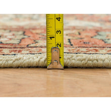 Load image into Gallery viewer, 3&#39;x5&#39;1&quot; Ivory, Natural Dyes Dense Weave, Organic Wool Hand Knotted, Antiqued Fine Heriz Re-Creation, Oriental Rug FWR393174