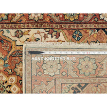 Load image into Gallery viewer, 3&#39;x5&#39;1&quot; Ivory, Natural Dyes Dense Weave, Organic Wool Hand Knotted, Antiqued Fine Heriz Re-Creation, Oriental Rug FWR393174