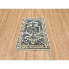 Load image into Gallery viewer, 3&#39;x5&#39; Ivory Soft Tones, Soft Pile, Thick and Plush, Hand Knotted ,Natural Wool, Reimagined Persian Viss Design, Oriental Rug FWR393600