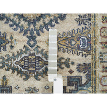 Load image into Gallery viewer, 3&#39;x5&#39; Ivory Soft Tones, Soft Pile, Thick and Plush, Hand Knotted ,Natural Wool, Reimagined Persian Viss Design, Oriental Rug FWR393600