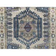 Load image into Gallery viewer, 3&#39;x5&#39; Ivory Soft Tones, Soft Pile, Thick and Plush, Hand Knotted ,Natural Wool, Reimagined Persian Viss Design, Oriental Rug FWR393600