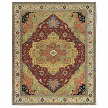 Load image into Gallery viewer, 12&#39;x15&#39;3&quot; Terracotta Red, Antiqued Fine Heriz Re-Creation, Densely Woven, Natural Dyes, Organic Wool, Hand Knotted, Oversize Oriental Rug FWR394242