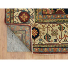 Load image into Gallery viewer, 12&#39;x15&#39;3&quot; Terracotta Red, Antiqued Fine Heriz Re-Creation, Densely Woven, Natural Dyes, Organic Wool, Hand Knotted, Oversize Oriental Rug FWR394242