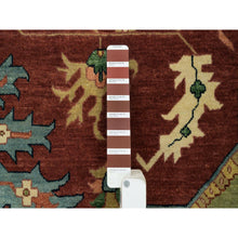 Load image into Gallery viewer, 12&#39;x15&#39;3&quot; Terracotta Red, Antiqued Fine Heriz Re-Creation, Densely Woven, Natural Dyes, Organic Wool, Hand Knotted, Oversize Oriental Rug FWR394242