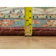 Load image into Gallery viewer, 12&#39;x15&#39;3&quot; Terracotta Red, Antiqued Fine Heriz Re-Creation, Densely Woven, Natural Dyes, Organic Wool, Hand Knotted, Oversize Oriental Rug FWR394242