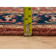 Load image into Gallery viewer, 2&#39;6&quot;x18&#39; Terracotta Red, Extra Soft Wool, Hand Knotted, Antiqued Fine Heriz Re-Creation, Densely Weave, Vegetable Dyes, XL Runner Oriental Rug FWR394272