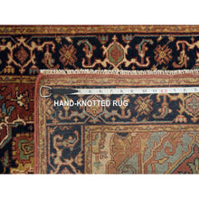 Load image into Gallery viewer, 2&#39;6&quot;x18&#39; Terracotta Red, Extra Soft Wool, Hand Knotted, Antiqued Fine Heriz Re-Creation, Densely Weave, Vegetable Dyes, XL Runner Oriental Rug FWR394272