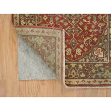 Load image into Gallery viewer, 2&#39;6&quot;x8&#39;3&quot; Rust Red, Fine Weave, Antiqued Haji Jalili Design, Natural Dyes, All Wool, Plush Pile, Hand Knotted, Runner Oriental Rug FWR394398