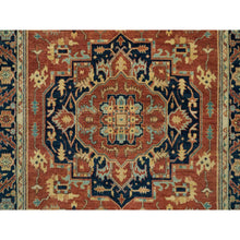 Load image into Gallery viewer, 4&#39;x6&#39;2&quot; Terracotta Red, Antiqued Fine Heriz Re-Creation, Natural Dyes, Densely Woven, 100% Wool, Hand Knotted, Oriental Rug FWR394482