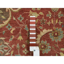 Load image into Gallery viewer, 12&#39;x15&#39;2&quot; Rust Red with Brown, Plush Pile, Fine Weave, Vegetable Dyes, Antiqued Haji Jalili Design, Hand Knotted, All Wool, Oversize Oriental Rug FWR394518