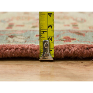 12'x15'2" Rust Red with Brown, Plush Pile, Fine Weave, Vegetable Dyes, Antiqued Haji Jalili Design, Hand Knotted, All Wool, Oversize Oriental Rug FWR394518