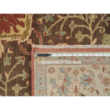 Load image into Gallery viewer, 12&#39;x15&#39;2&quot; Rust Red with Brown, Plush Pile, Fine Weave, Vegetable Dyes, Antiqued Haji Jalili Design, Hand Knotted, All Wool, Oversize Oriental Rug FWR394518