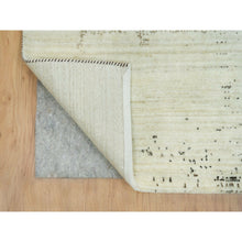 Load image into Gallery viewer, 8&#39;3&quot;x11&#39;3&quot; Parchment White, Hand Knotted, Lori Buft Gabbeh, Avant Garde Design, Thick and Plush Soft Pile, 100 Percent Wool, Oriental Rug FWR394578